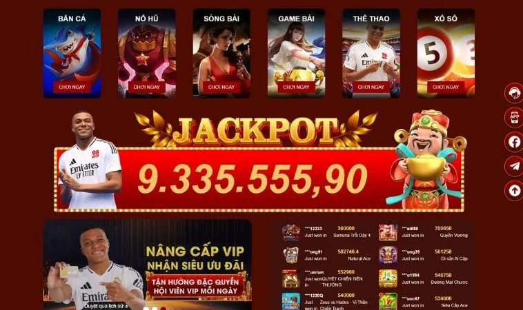 Tham gia chơi game nhà cái 98WIN nhận Jackpot cực khủng